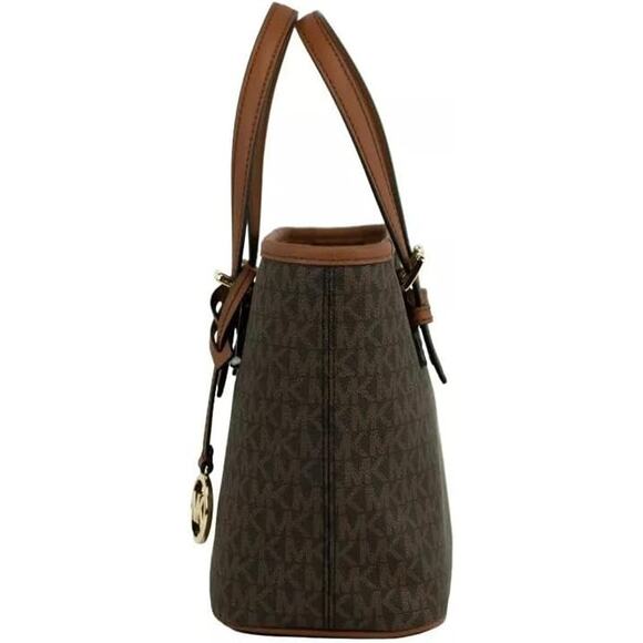 NWT Michael Kors Womens Carry All, Sapphire  Brown Sig -OS - Picture 3 of 4